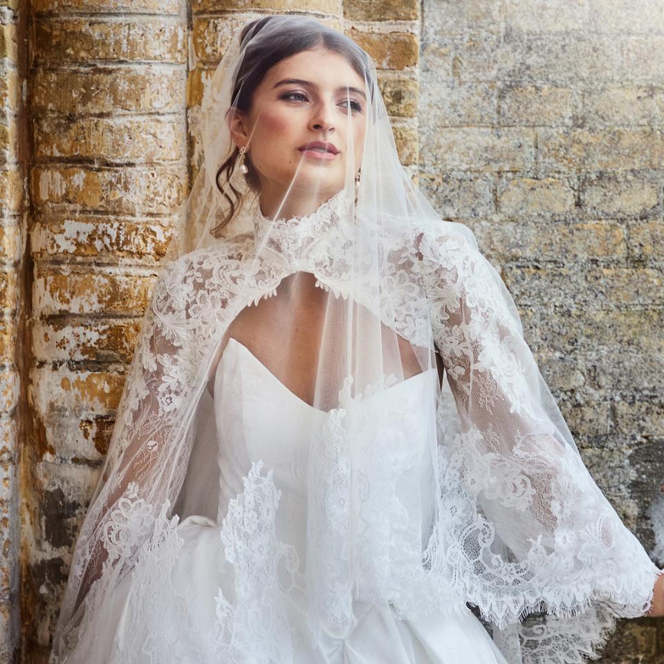 Lace toppers are perfect for bridal styling